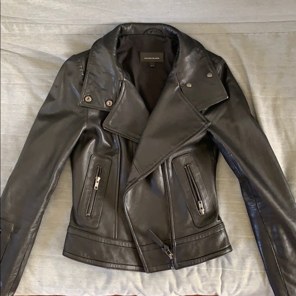 Aritzia Mackage Kenya Black Leather Jacket